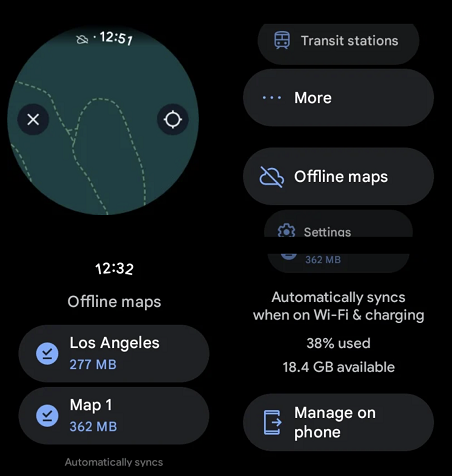 基于Wear OS的Galaxy手表现在可以离线使用Google Maps了
