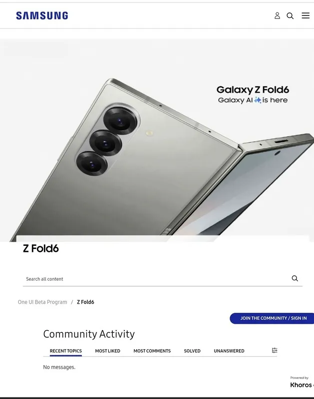 Galaxy Z Fold 6和Flip 6可能是下一个加入One UI 7 Beta测试的设备