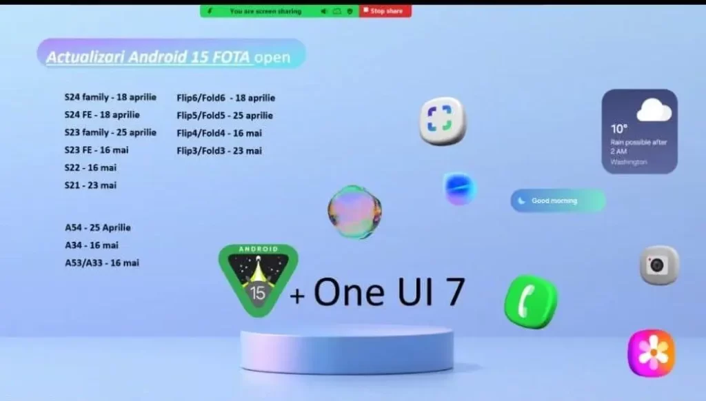 最新的消息曝光One UI 7发布时间表，你的手机何时能升级？