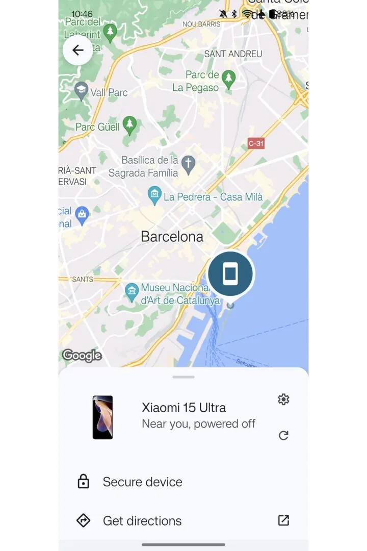 即使在关闭电源时，Xiaomi 15也可以通过Google的查找我的设备进行定位