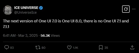 One UI 8.0可能会比预期更早推出